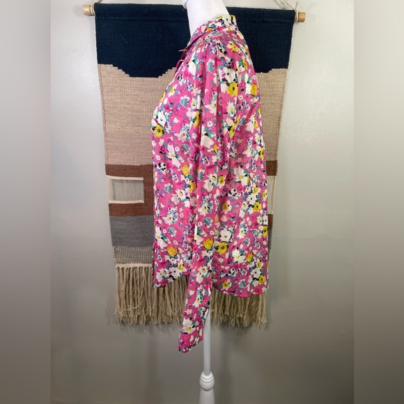 Anthropologie Holding Horses Floral Boho Long Sleeve Button-Down Shirt 6 NWOT - Picture 3 of 6